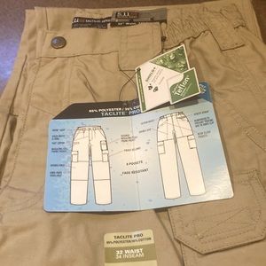 1 pair of 511 Taclite men’s pants size 32 waist and 34 inseam. New With Tags